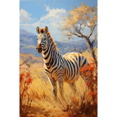 Zebra Print Art Painting